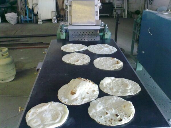 T3500 Máquina automática de tortillas de harina de trigo con parrilla manual