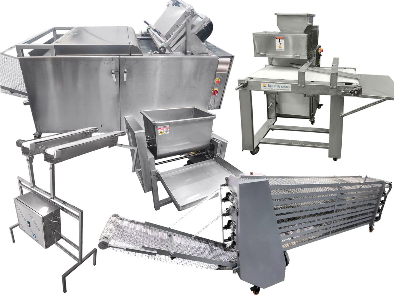 Full System T6000 Double Wide Wheat Flour Tortilla Machine NSF